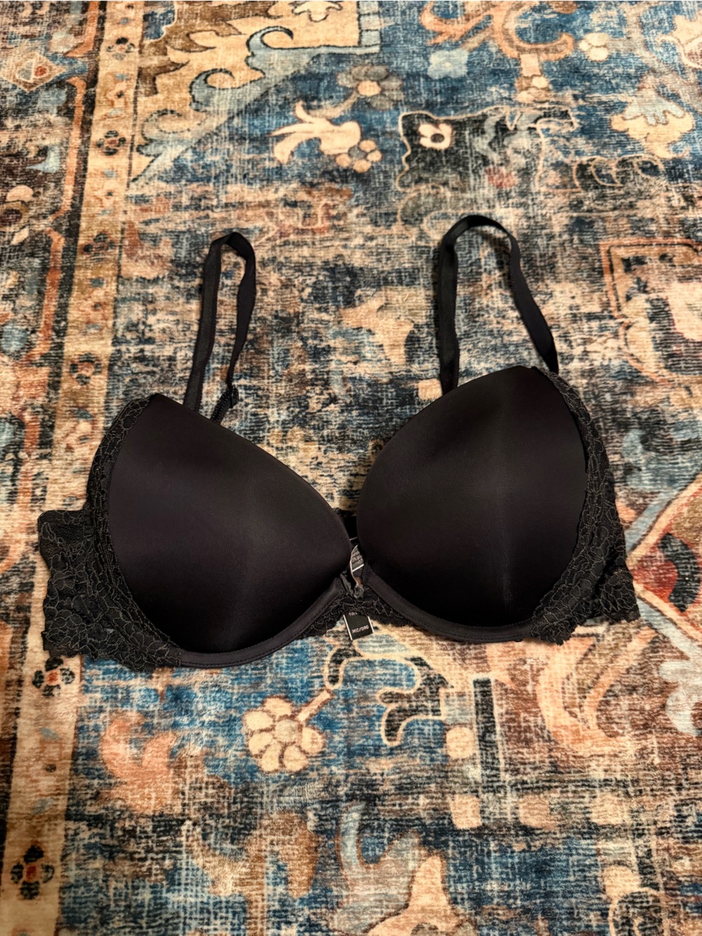 Victoria's Secret Black Lace Push-Up Bra